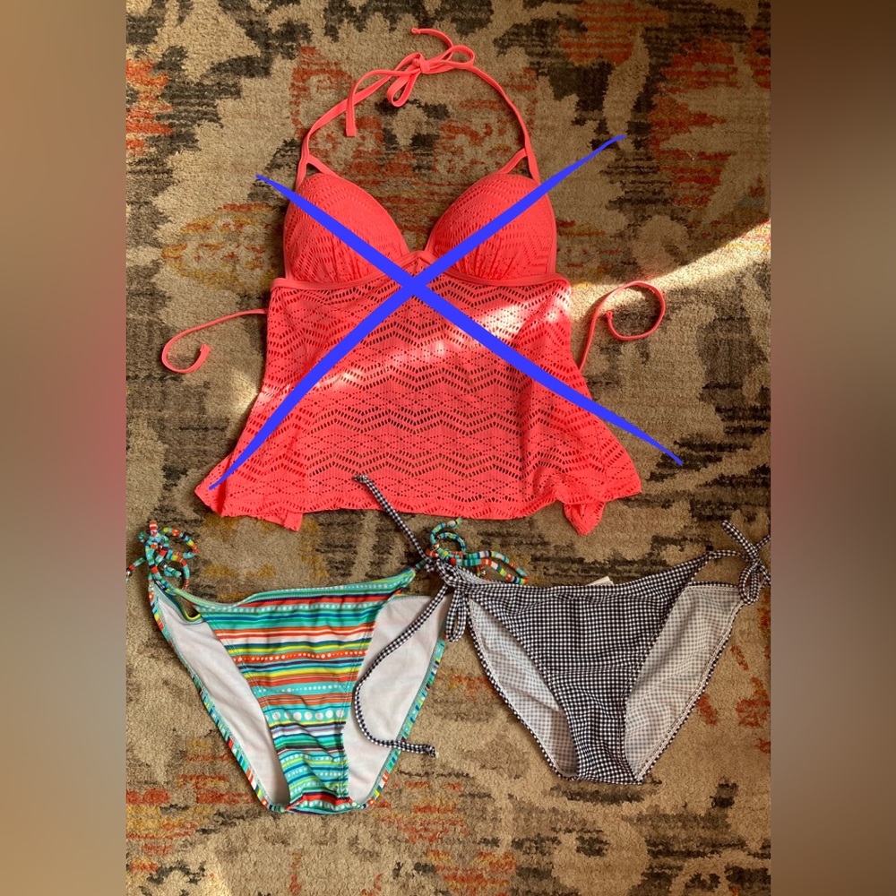 👙Awesome Bundle of Bathing Suit Bikini Bottoms, size Medium
